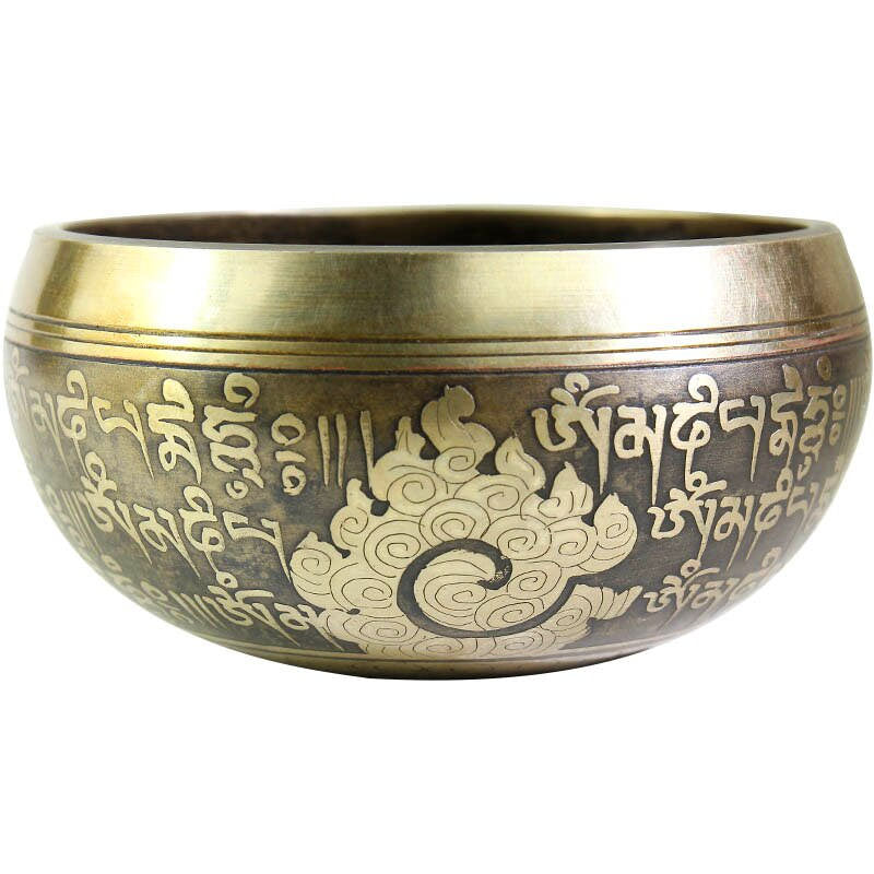 Bol Chantant Tibétain Martelé 19,4 ø Note LA - Méditer & Se Relaxer -  Artisanat du Népal - Boutique Zen Himalayan-eshop